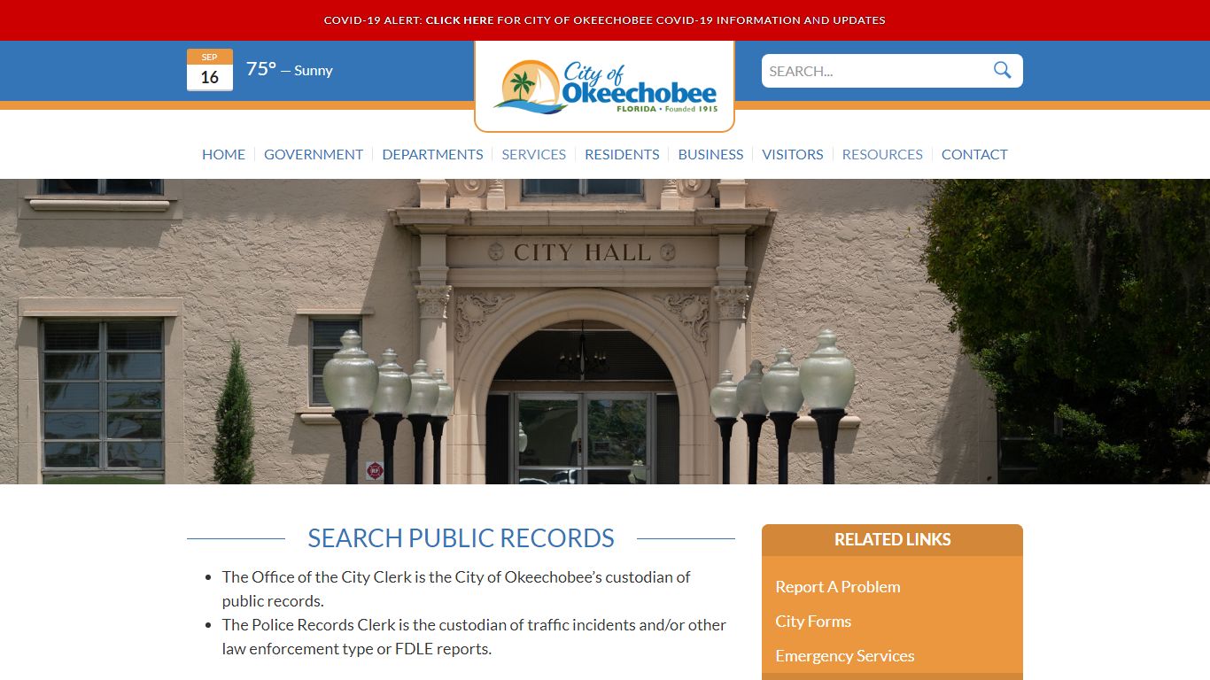 Services > Public Records | City of Okeechobee