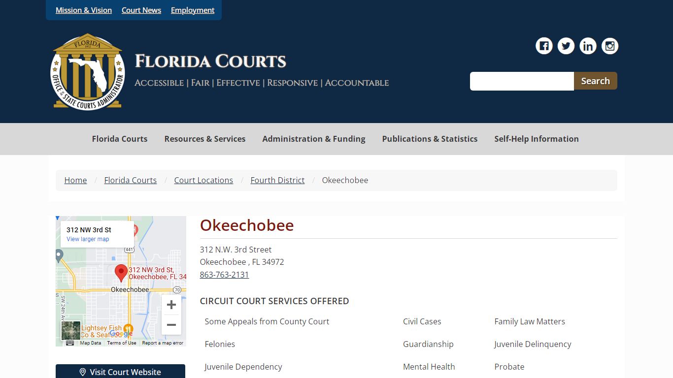 Okeechobee - Florida Courts
